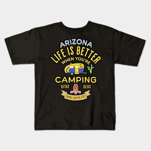 Arizona Camping Kids T-Shirt